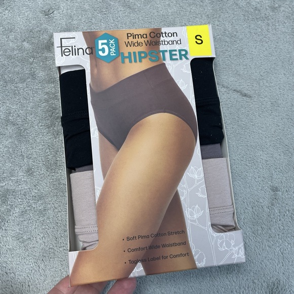 Felina Women's S Hipster Multicolor Pima Cotton e0549 - Picture 1 of 6